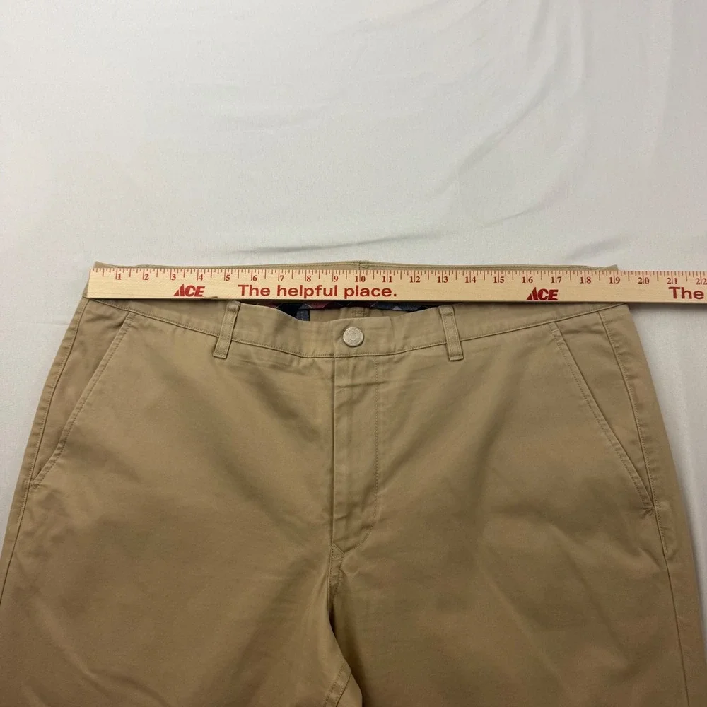 Bonobos Chino Pants Mens 38x34 True Khaki Straight Leg Cotton 11598